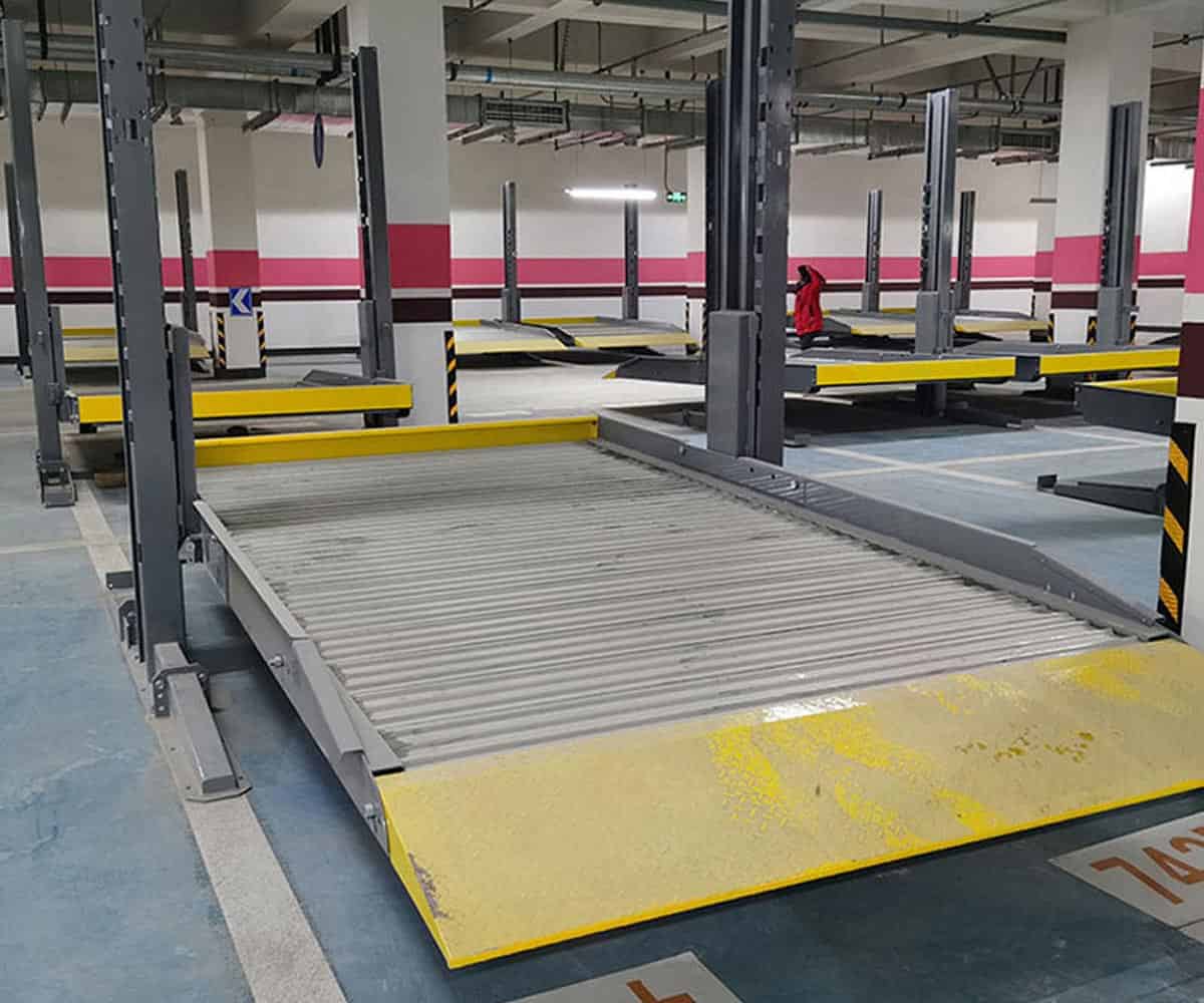 二層簡易升降機(jī)械車庫過驗(yàn)收